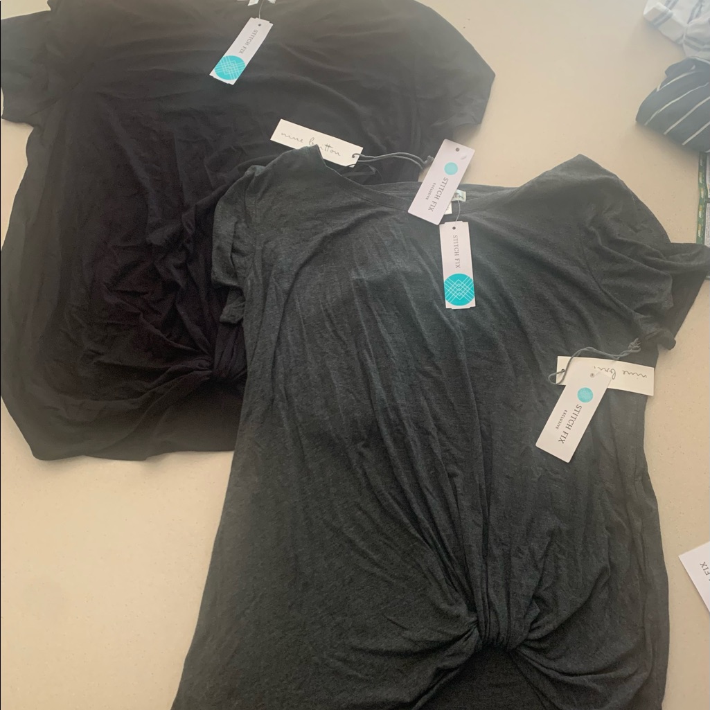 2 Women’s Front Knot Shirts. Nwt